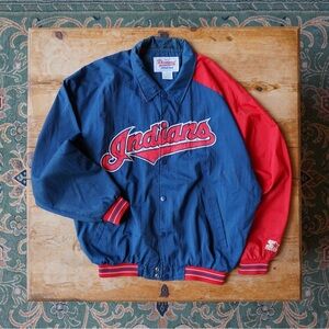Vintage Cleveland Indians Diamond Collection Starter Jacket Size L